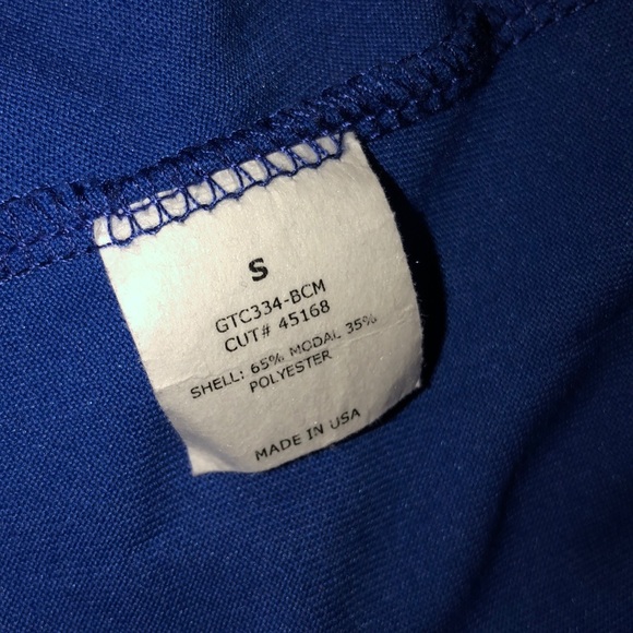 Blue Choker Surplice Top - Picture 3 of 3